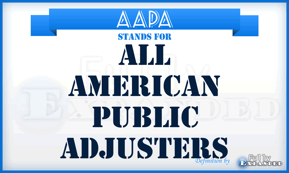 AAPA - All American Public Adjusters