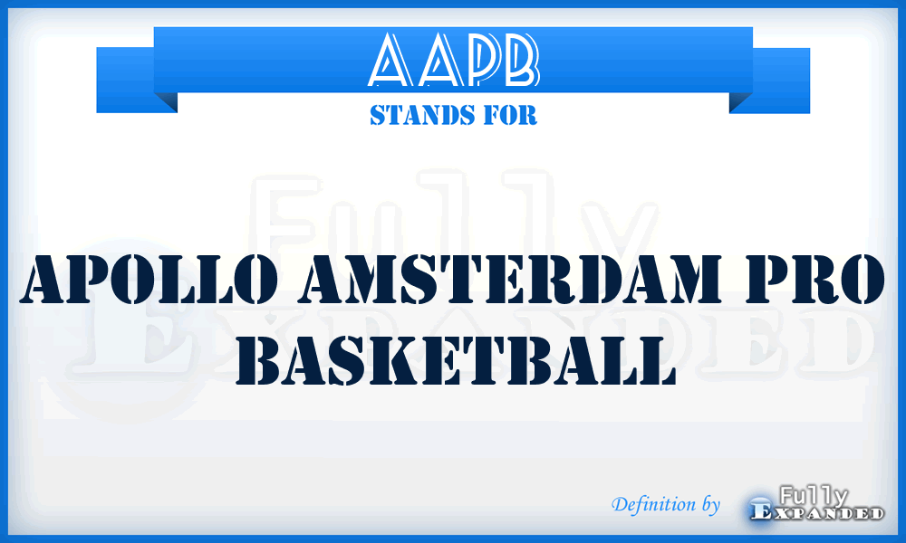 AAPB - Apollo Amsterdam Pro Basketball