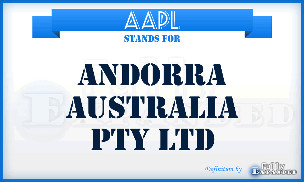 AAPL - Andorra Australia Pty Ltd