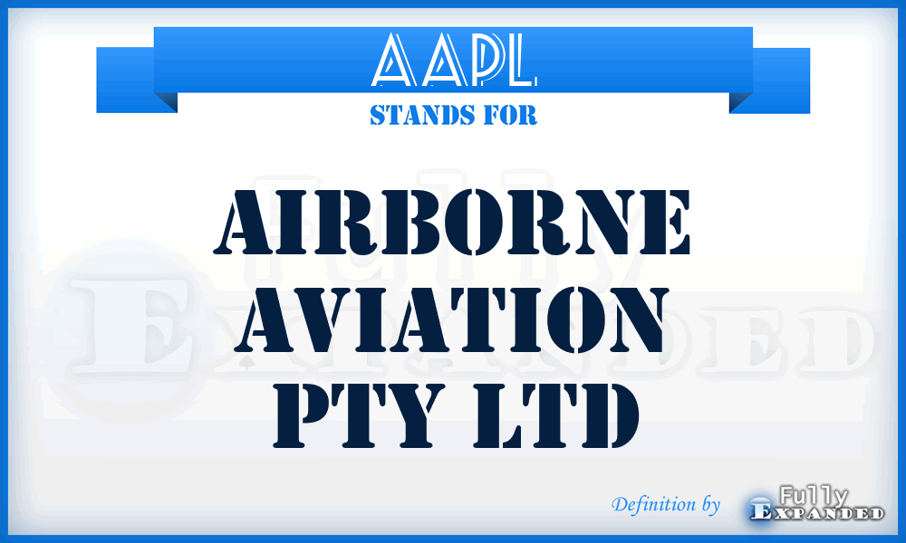 AAPL - Airborne Aviation Pty Ltd