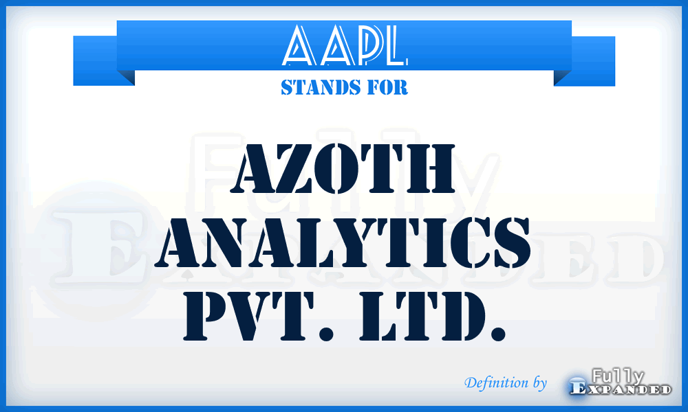 AAPL - Azoth Analytics Pvt. Ltd.