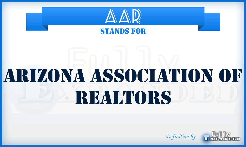 AAR - Arizona Association of Realtors
