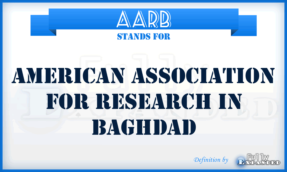 AARB - American Association for Research in Baghdad