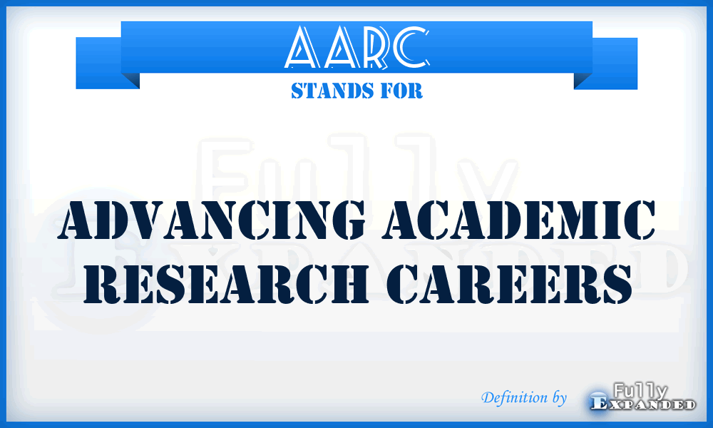 AARC - Advancing Academic Research Careers