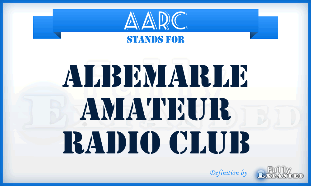 AARC - Albemarle Amateur Radio Club