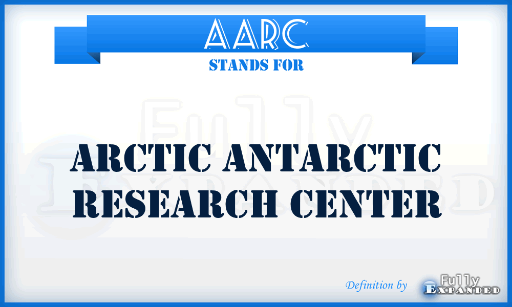 AARC - Arctic Antarctic Research Center