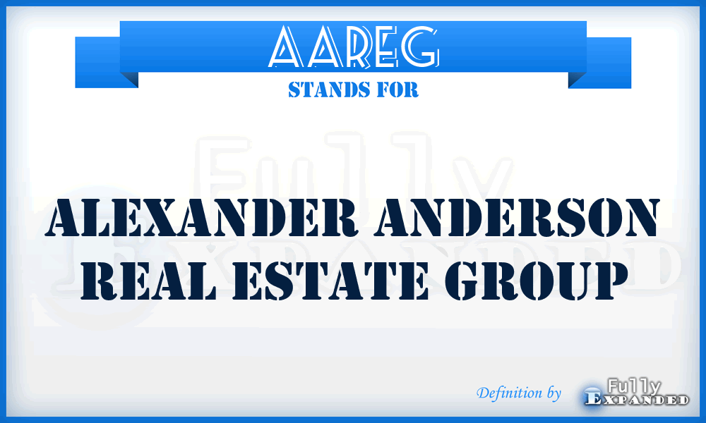 AAREG - Alexander Anderson Real Estate Group