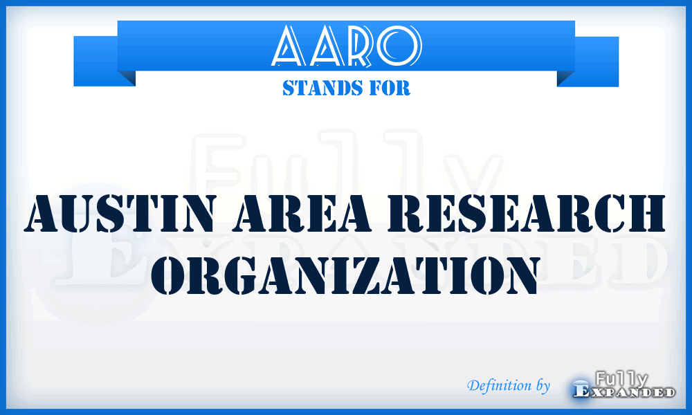 AARO - Austin Area Research Organization