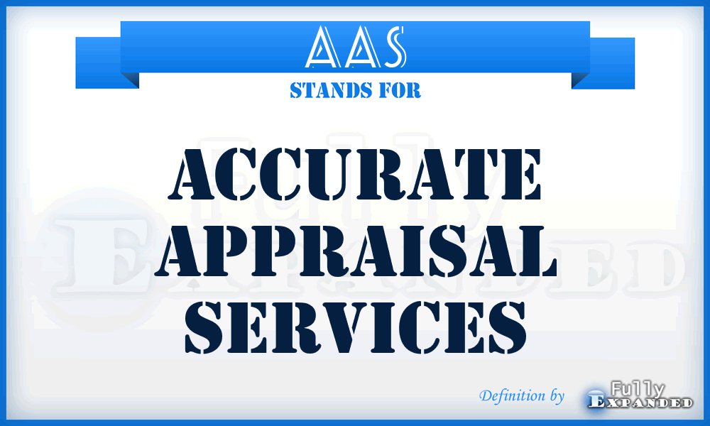 AAS - Accurate Appraisal Services