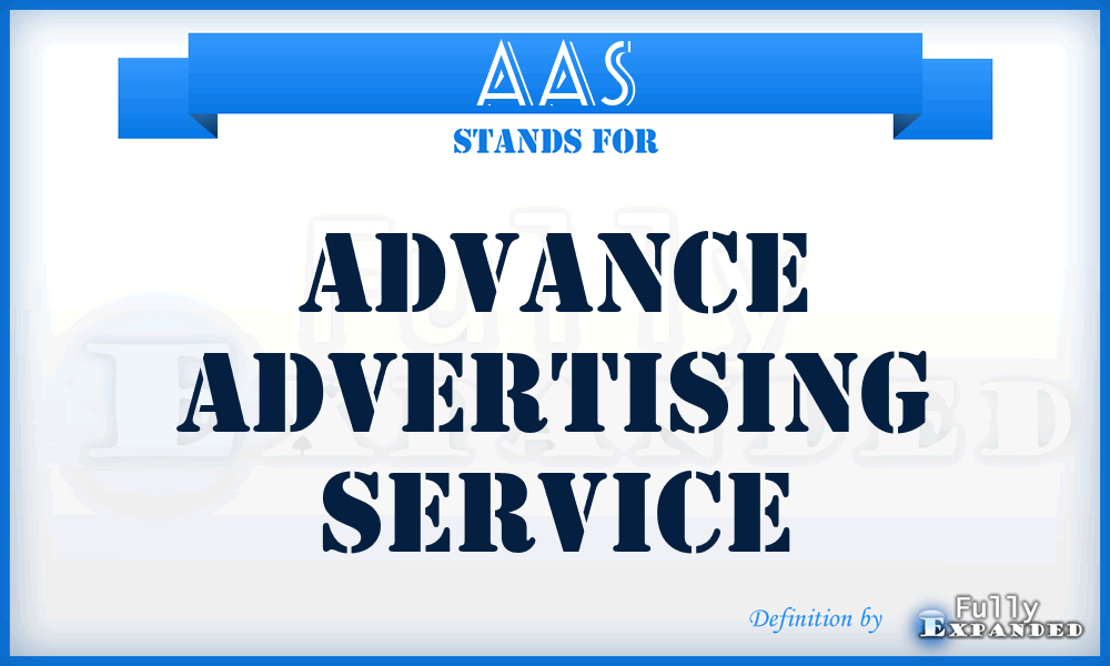 AAS - Advance Advertising Service