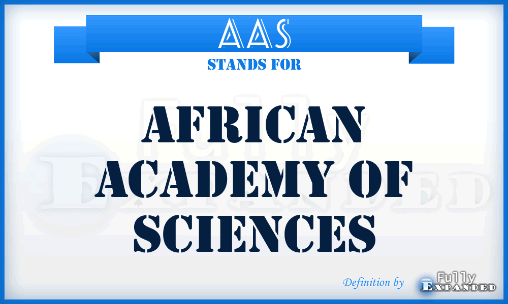 AAS - African Academy of Sciences