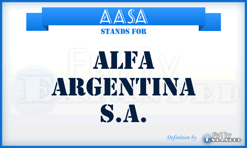 AASA - Alfa Argentina S.A.