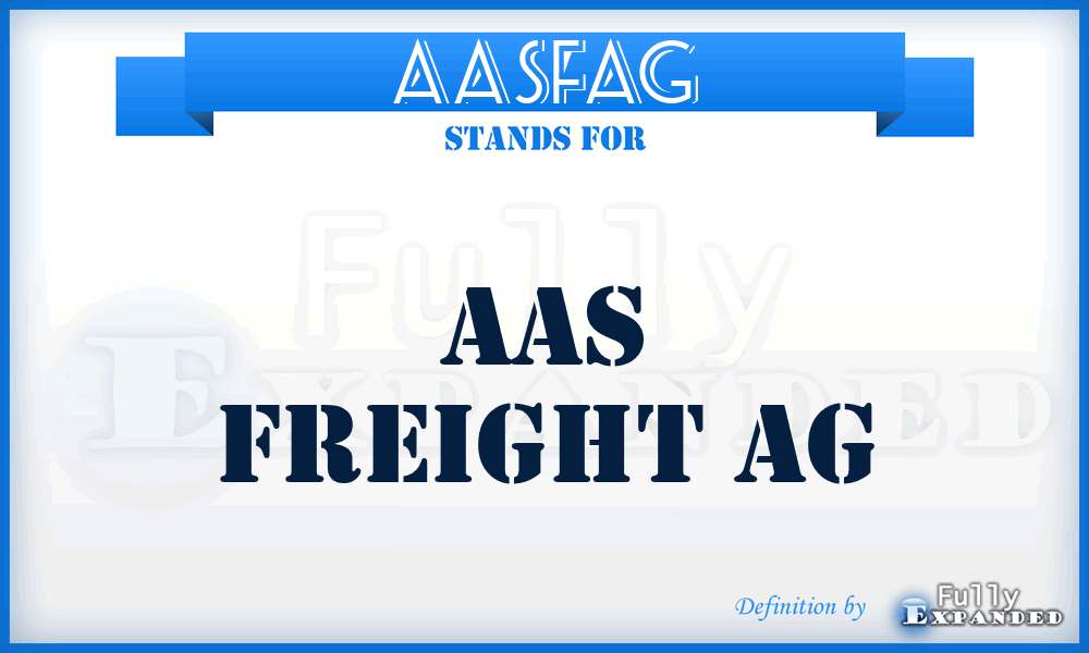 AASFAG - AAS Freight AG
