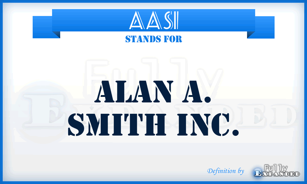 AASI - Alan A. Smith Inc.