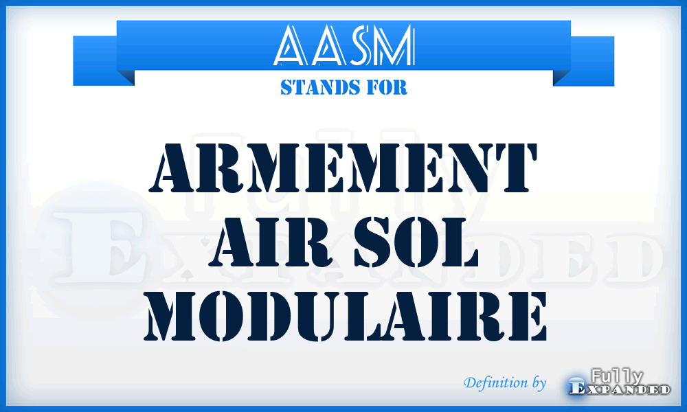AASM - Armement Air Sol Modulaire