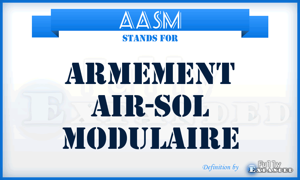 AASM - Armement Air-Sol Modulaire