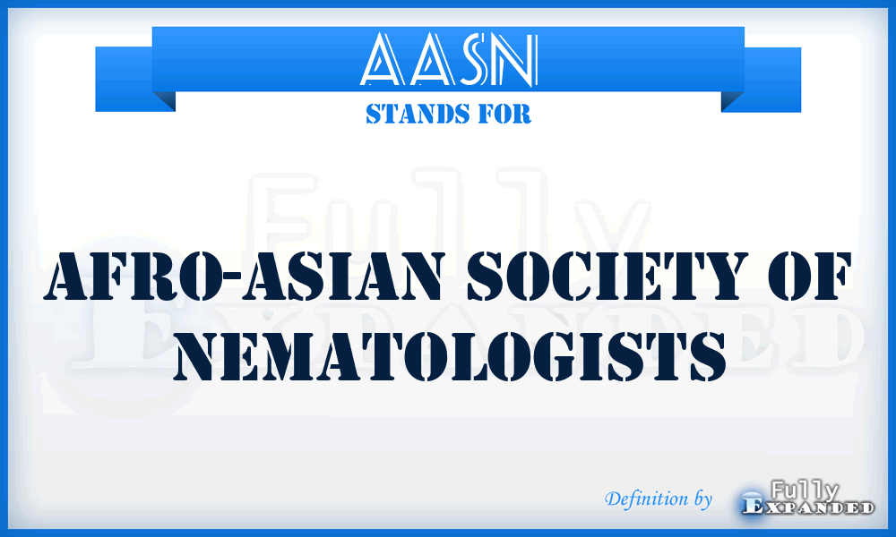 AASN - Afro-Asian Society of Nematologists
