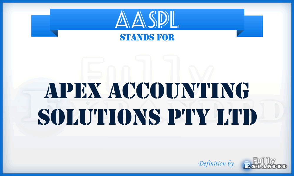 AASPL - Apex Accounting Solutions Pty Ltd