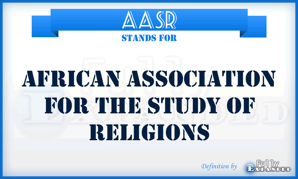 AASR - African Association for the Study of Religions