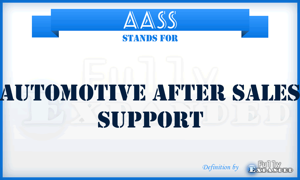 AASS - Automotive After Sales Support