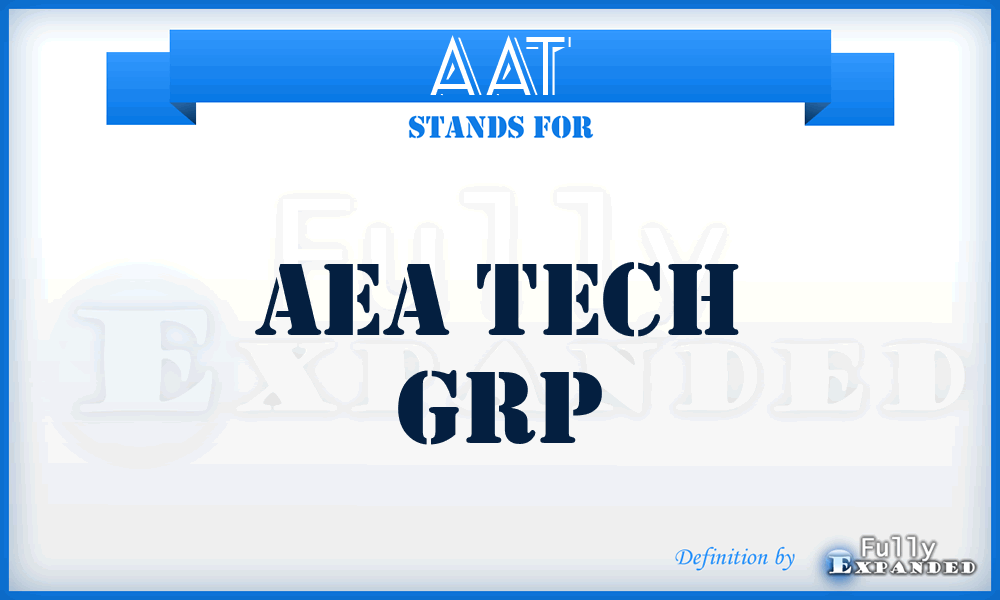 AAT - Aea Tech Grp