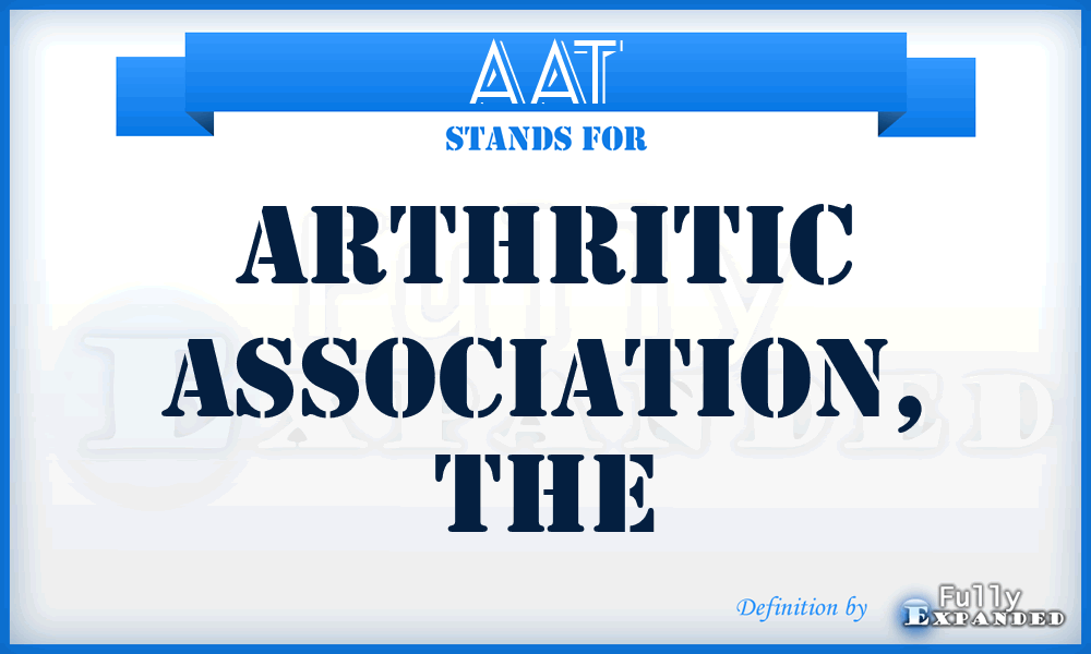 AAT - Arthritic Association, The