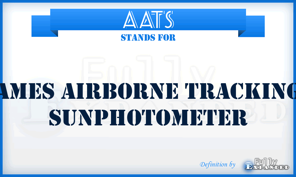 AATS - Ames Airborne Tracking Sunphotometer