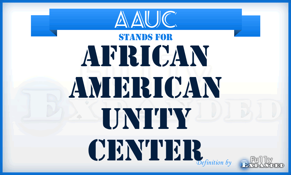 AAUC - African American Unity Center