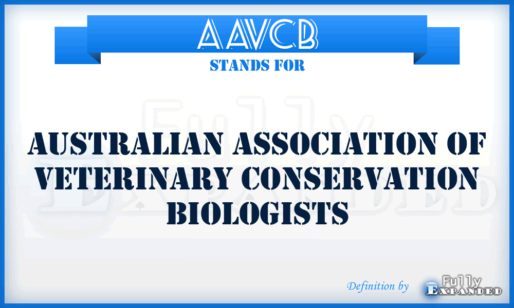 AAVCB - Australian Association of Veterinary Conservation Biologists