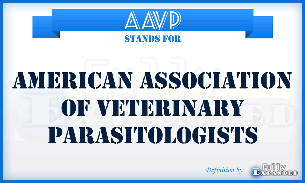 AAVP - American Association of Veterinary Parasitologists