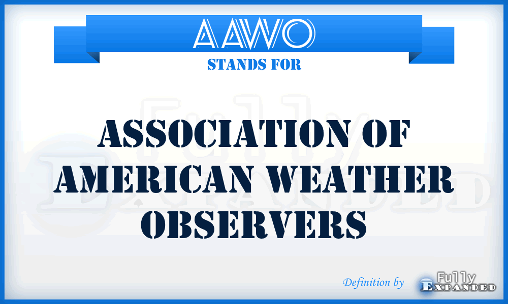 AAWO - Association of American Weather Observers