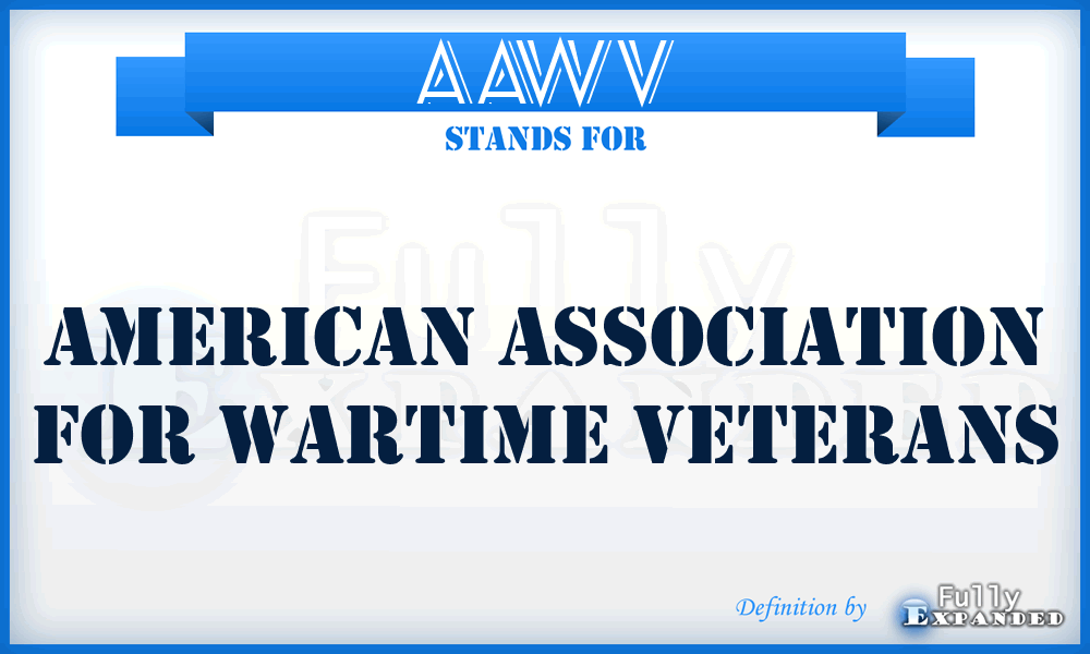 AAWV - American Association for Wartime Veterans