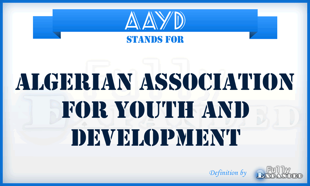 AAYD - Algerian Association for Youth and Development