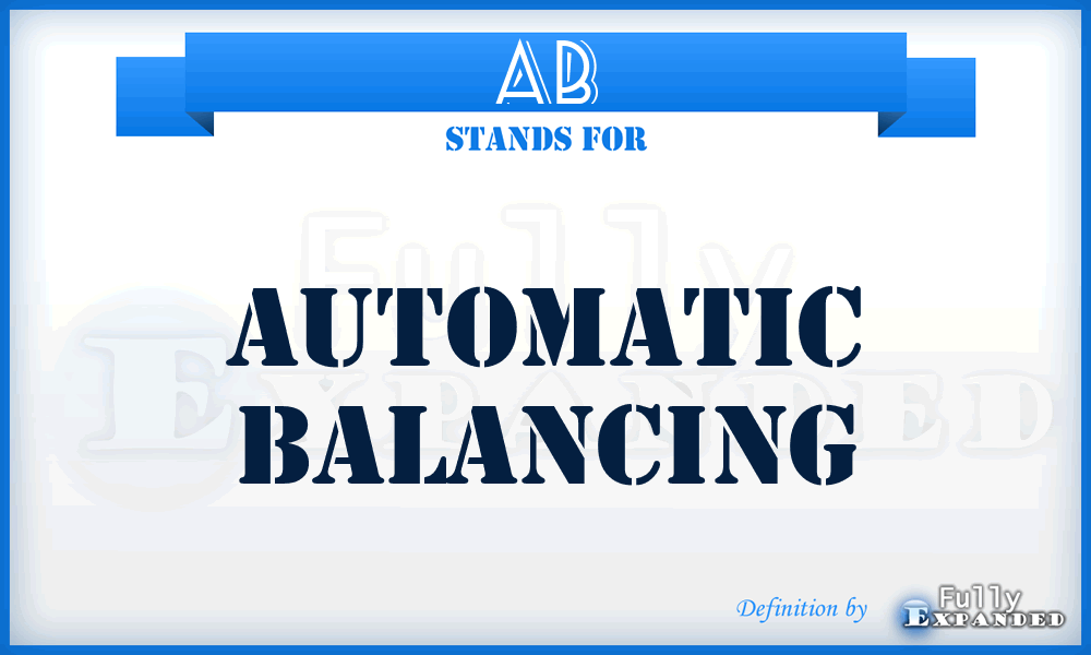 AB - Automatic Balancing