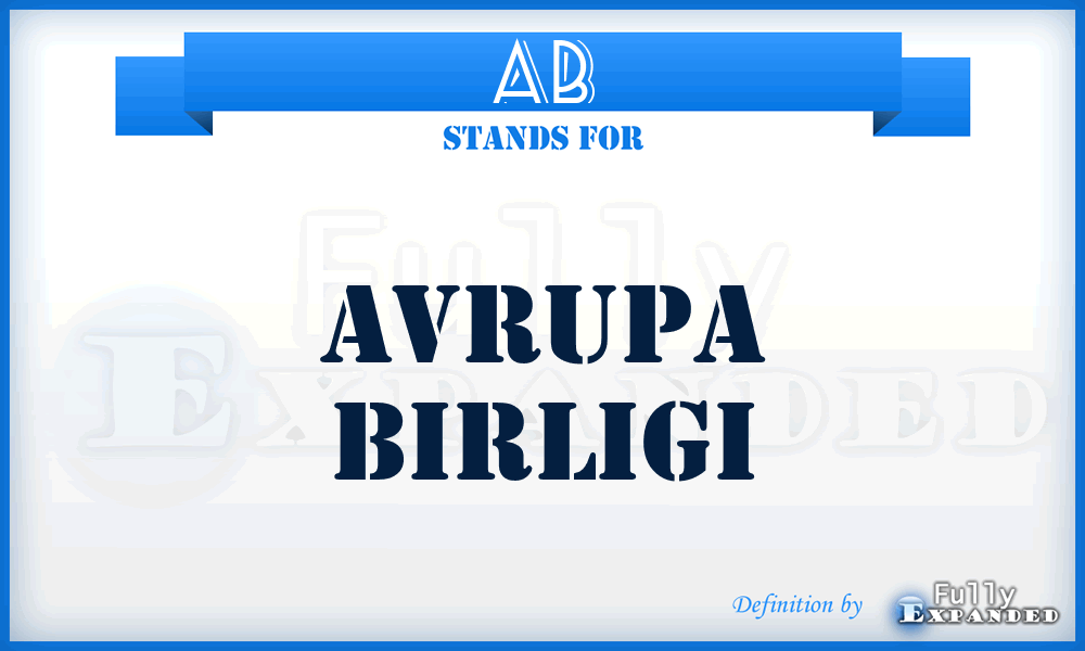 AB - Avrupa Birligi