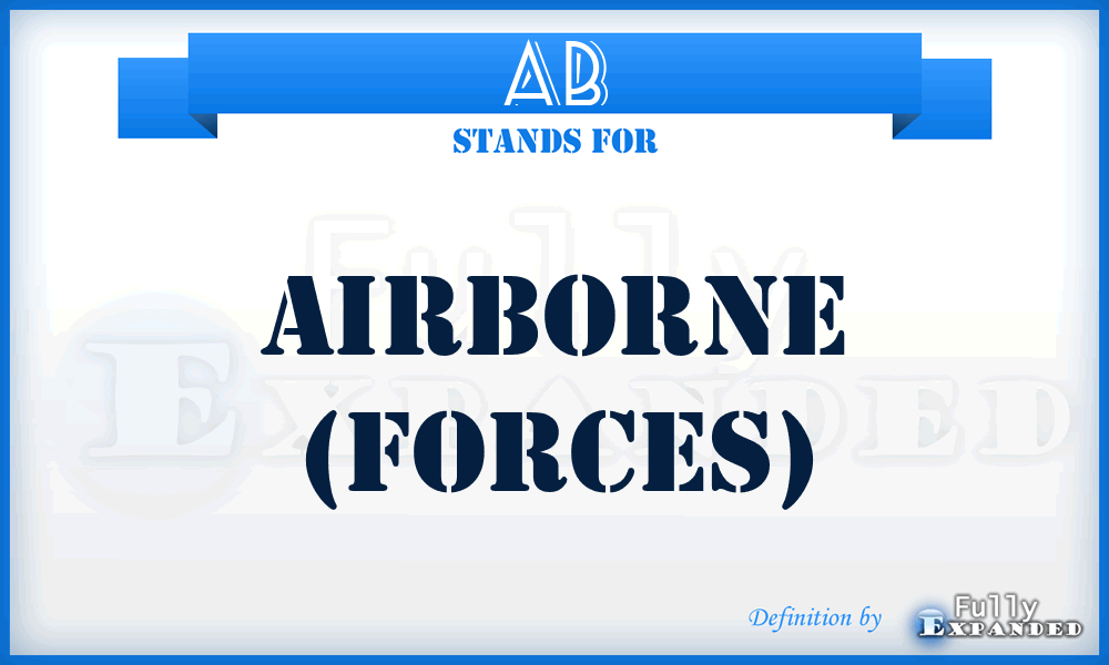 AB - Airborne (forces)