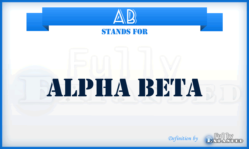 AB - Alpha Beta