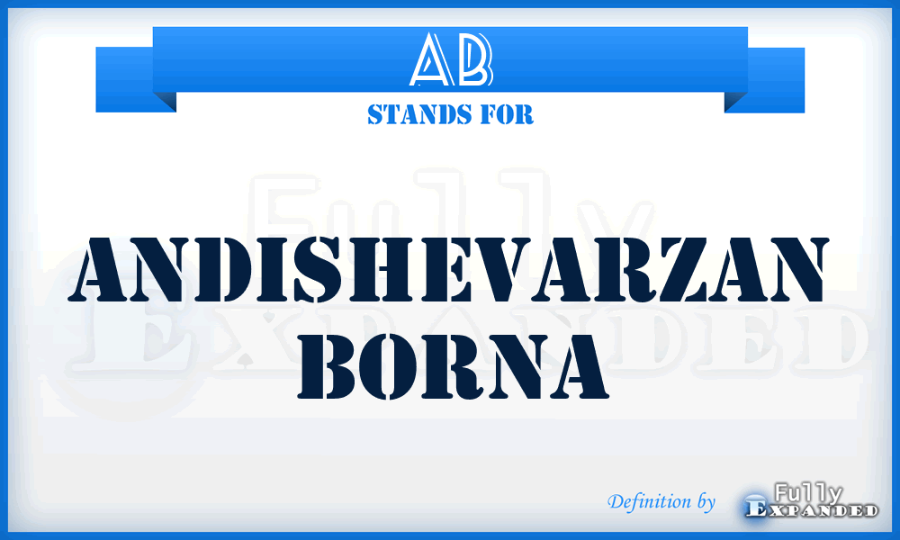 AB - Andishevarzan Borna