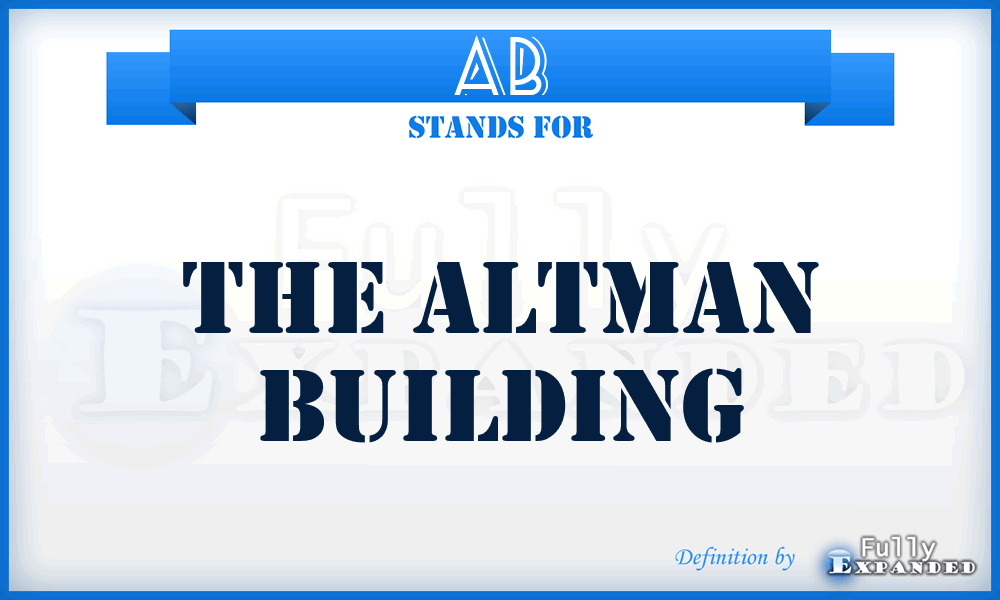 AB - The Altman Building