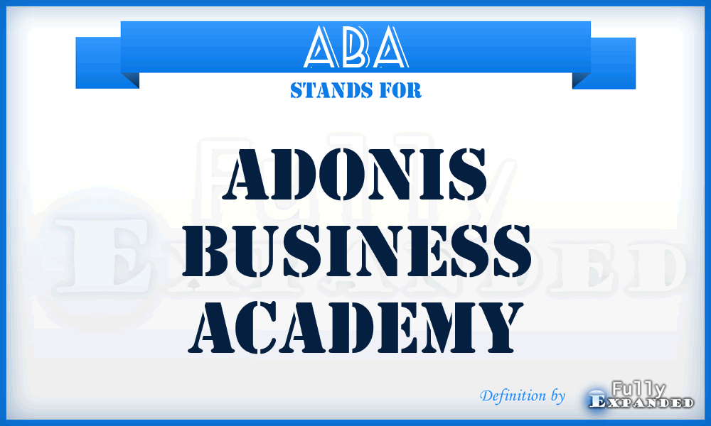 ABA - Adonis Business Academy