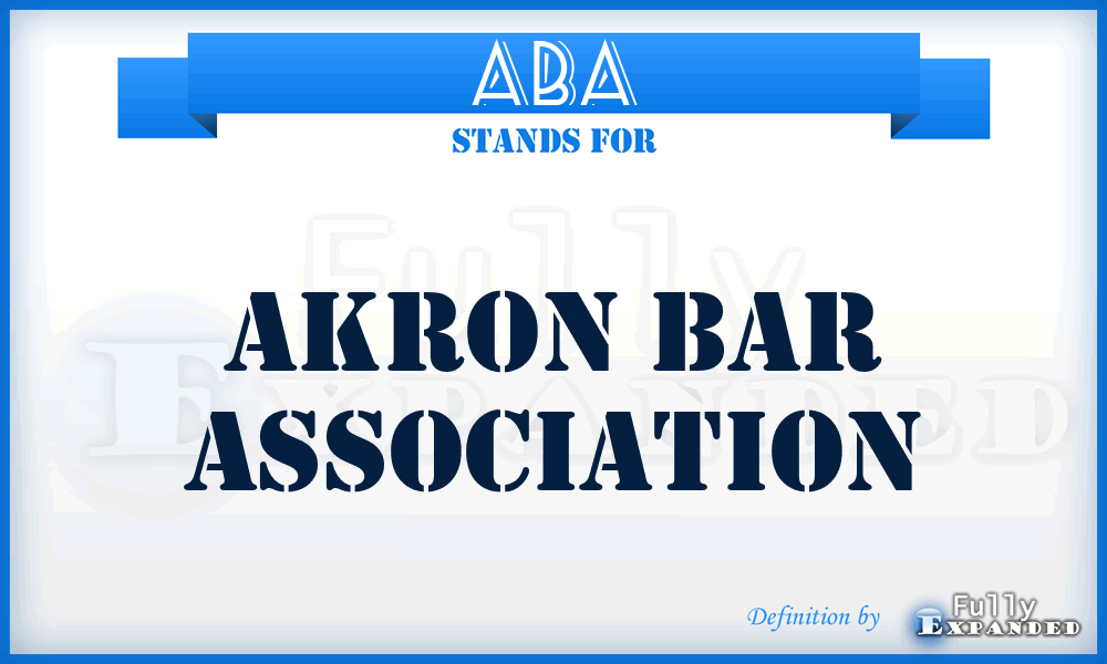 ABA - Akron Bar Association