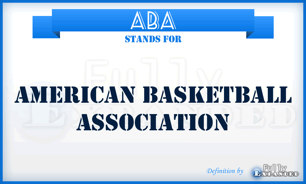 ABA - American Basketball Association