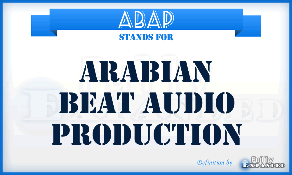 ABAP - Arabian Beat Audio Production