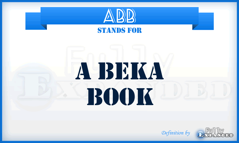 ABB - A Beka Book