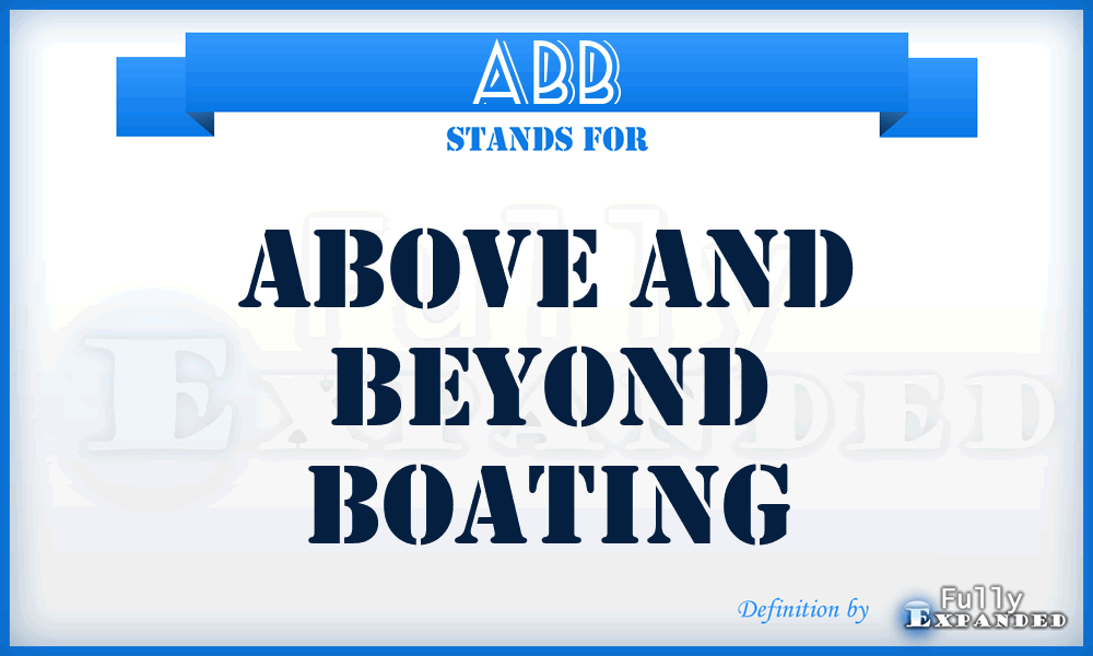 ABB - Above and Beyond Boating