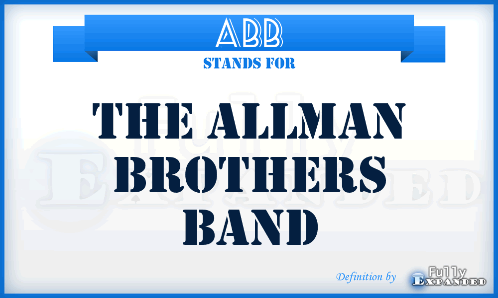 ABB - The Allman Brothers Band