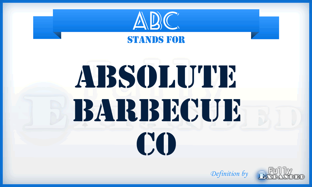 ABC - Absolute Barbecue Co
