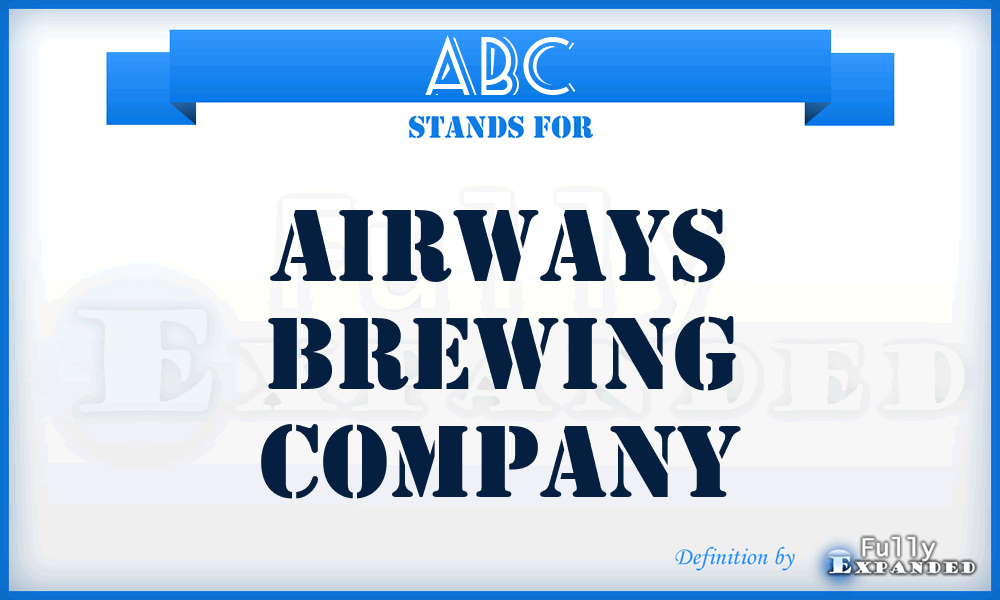 ABC - Airways Brewing Company