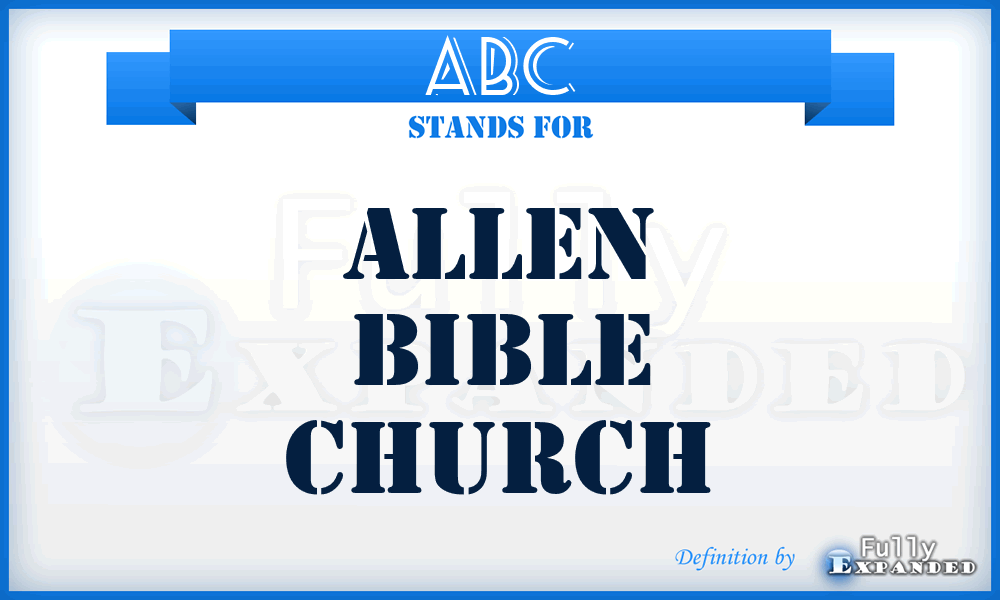 ABC - Allen Bible Church