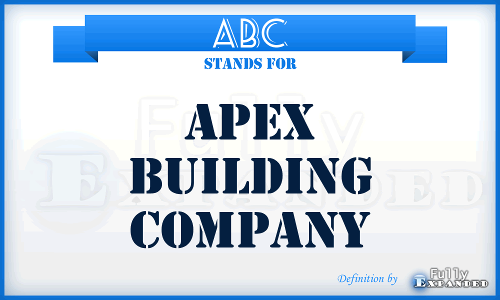 ABC - Apex Building Company
